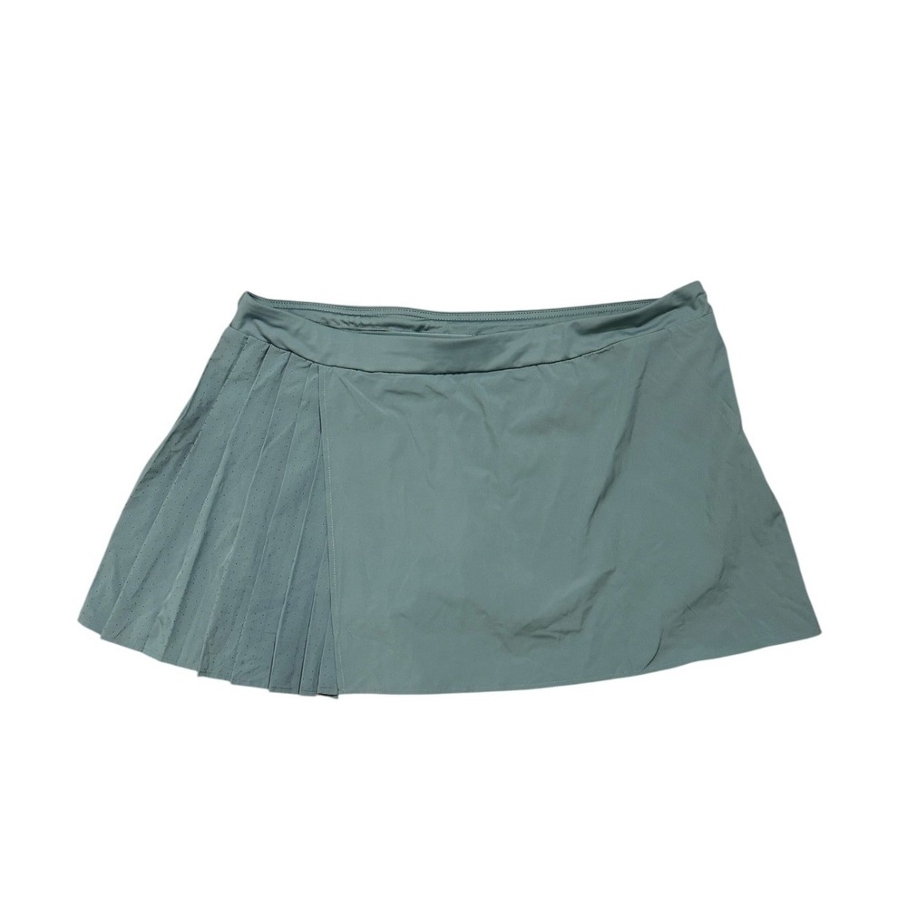 Avia Athleisure Pleated Skort Grayed Teal Sporty Tennis Golf NWT Plus Size 22